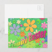 happy easter feestdagenkaart (Voorkant / Achterkant)