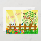 Happy Easter Feestdagenkaart (Voorkant / Achterkant)