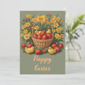 Happy Easter Feestdagenkaart (Staand voorkant)