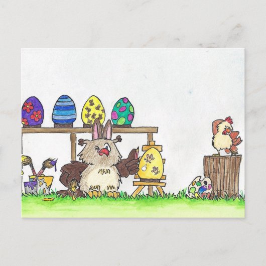 Happy Easter Feestdagenkaart (Voorkant)