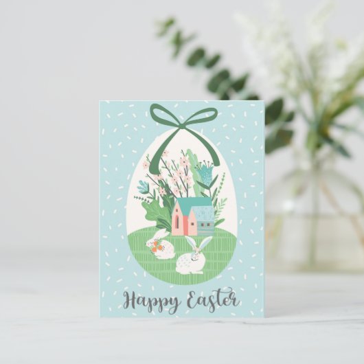 Happy Easter Feestdagenkaart (Staand voorkant)