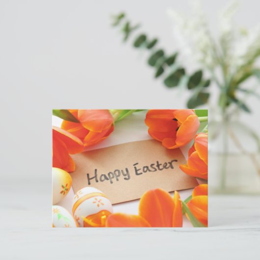happy easter feestdagenkaart (Staand voorkant)
