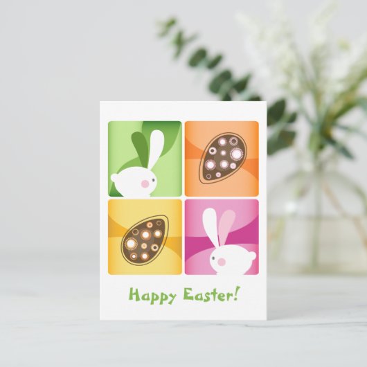 Happy Easter Feestdagenkaart (Staand voorkant)