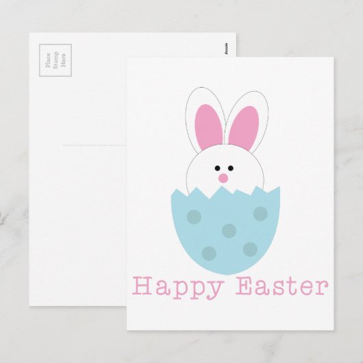 Happy Easter Feestdagenkaart (Voorkant / Achterkant)