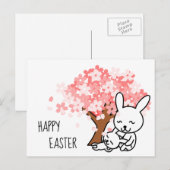 Happy Easter Feestdagenkaart (Voorkant / Achterkant)