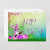 Happy Easter Feestdagenkaart (Voorkant / Achterkant)