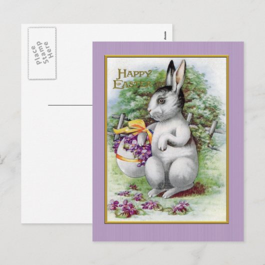 Happy Easter Feestdagenkaart (Voorkant / Achterkant)