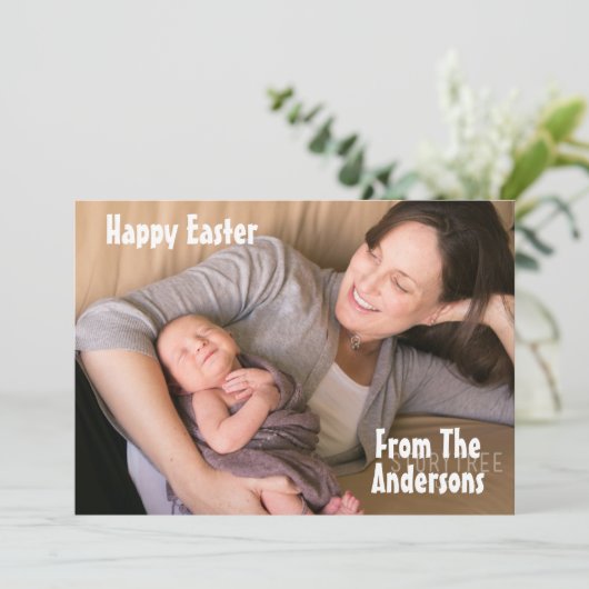 Happy Easter Feestdagenkaart (Staand voorkant)