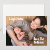 Happy Easter Feestdagenkaart (Voorkant / Achterkant)