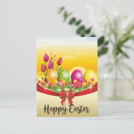 Happy Easter Feestdagenkaart (Staand voorkant)