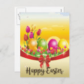 Happy Easter Feestdagenkaart (Voorkant / Achterkant)