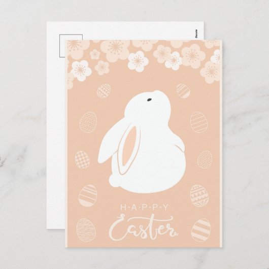 Happy Easter Feestdagenkaart (Voorkant / Achterkant)