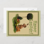 Happy Easter Feestdagenkaart (Voorkant / Achterkant)