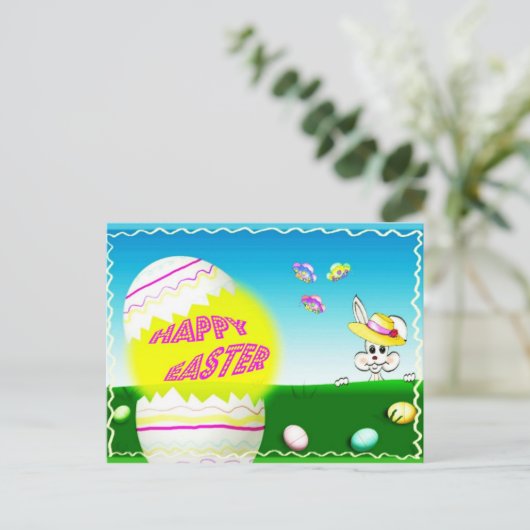 Happy Easter Feestdagenkaart (Staand voorkant)