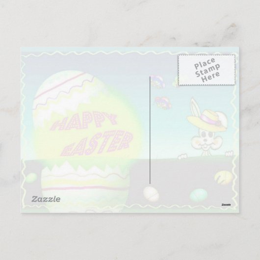 Happy Easter Feestdagenkaart (Achterkant)