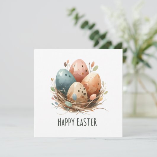 Happy Easter Feestdagenkaart (Staand voorkant)
