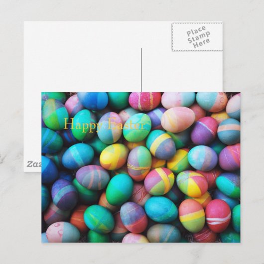 Happy Easter Feestdagenkaart (Voorkant / Achterkant)