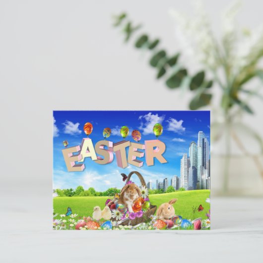 Happy Easter Feestdagenkaart (Staand voorkant)