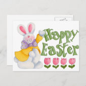 Happy Easter Feestdagenkaart (Voorkant / Achterkant)