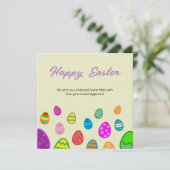 Happy Easter Feestdagenkaart (Staand voorkant)
