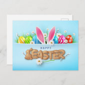 Happy Easter Feestdagenkaart (Voorkant / Achterkant)