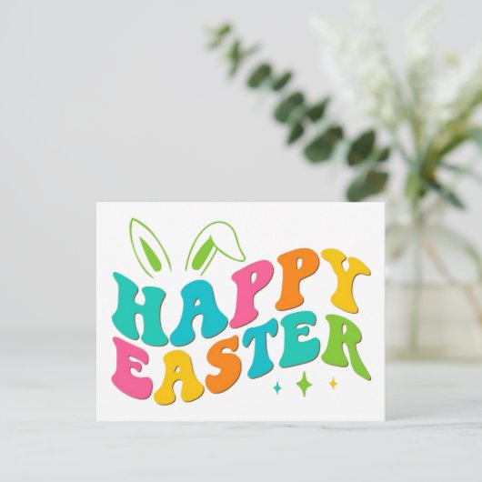 Happy Easter Feestdagenkaart (Staand voorkant)