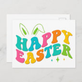 Happy Easter Feestdagenkaart (Voorkant / Achterkant)