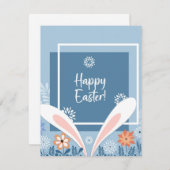 Happy Easter Feestdagenkaart (Voorkant / Achterkant)