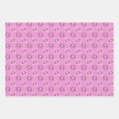 Happy Easter Felt look Bunnies Eggs and Pattern Inpakpapier Vel (Voorkant 3)