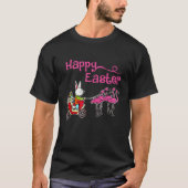 Happy Easter Flamingo T-shirt (Voorkant)