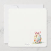 Happy Easter Flat Holiday Kaart (Achterkant)