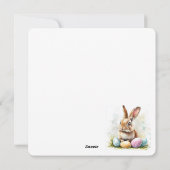 Happy Easter Flat Holiday Kaart (Achterkant)