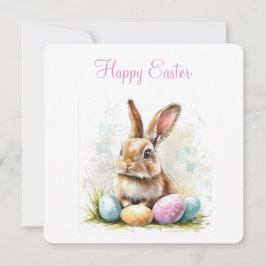 Happy Easter Flat Holiday Kaart