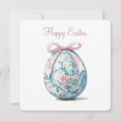 Happy Easter Flat Holiday Kaart (Voorkant)