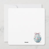 Happy Easter Flat Holiday Kaart (Achterkant)