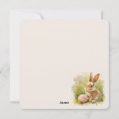 Happy Easter Flat Holiday Kaart (Achterkant)