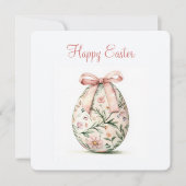 Happy Easter Flat Holiday Kaart (Voorkant)