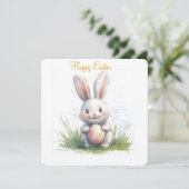 Happy Easter flat vakantiekaart Feestdagenkaart (Staand voorkant)