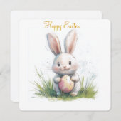 Happy Easter flat vakantiekaart Feestdagenkaart (Voorkant / Achterkant)