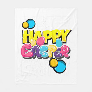 Happy Easter Fleece Deken
