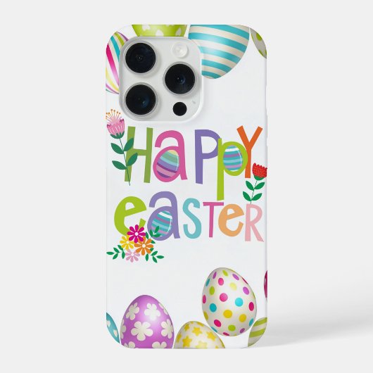 Happy Easter Floral Egg Pattern Phone Case iPhone Hoesje