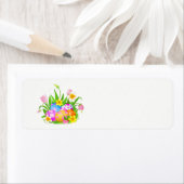 Happy Easter Floral Etiket (Insitu)