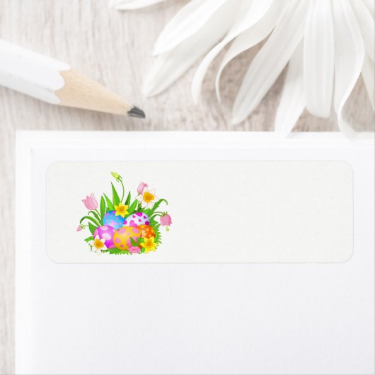 Happy Easter Floral Etiket (Insitu)