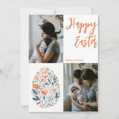 Happy Easter Floral Harmony Collage Feestdagenkaart (Voorkant)