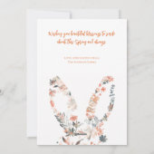 Happy Easter Floral Harmony Collage Feestdagenkaart (Achterkant)