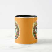 Happy Easter – Floral Spring Wreath caneca Mok (Midden)