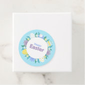 Happy Easter Flowers and Eggs Bedankjes Labels (In situ)