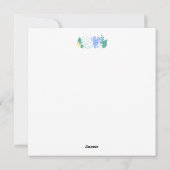 Happy Easter Flowers and Eggs  Feestdagenkaart (Achterkant)