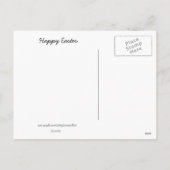 Happy Easter Flowers Briefkaart (Achterkant)