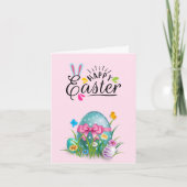 Happy Easter Folded Uitnodiging (Voorkant)